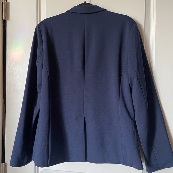 GAP Navy Professional Lined Blazer Women's Size 14 - Picture 2 of 3